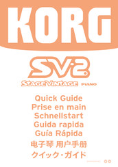 Korg Stage Vintage SV2-73 Guía Rápida