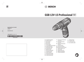 Bosch GSB 12V-15 Professional Manual Original