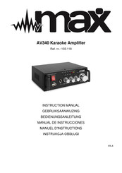 Max AV340 Manual De Instrucciones