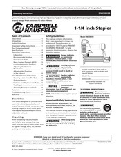 Campbell Hausfeld SN338K00 Manual De Instrucciones De Operación