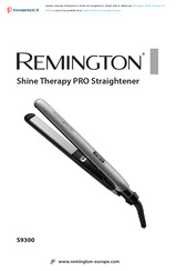 Remington Shine Therapy Pro S9300 Manual Del Usuario