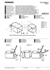 Siemens ASK75.5 Instrucciones De Montaje