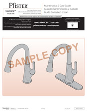 Pfister Cantara F-529-7CRS Guía De Mantenimiento Y Cuidado