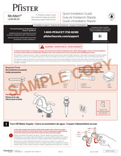 Pfister McAllen LG48-MCA0C Guía De Instalación Rápida