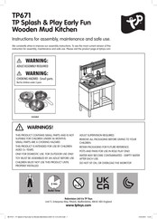 TP Toys TP671 Instrucciones De Montaje, Mantenimiento Y Uso