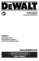 DeWalt DWE4012 Manual De Instrucciones