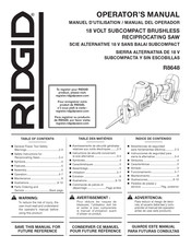 RIDGID R8648 Manual Del Operador