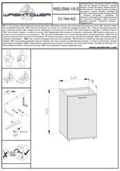 WASHTOWER 72-184-AO Instrucciones De Montaje