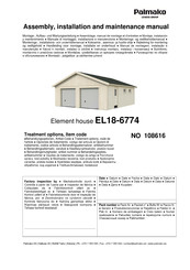 Lemeks Palmako EL18-6774 Instrucciones De Montaje, Instalación Y Mantenimiento