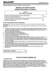 Sharp NU-JD545 Manual De Instalación