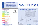 SAUTHON BOREAL GRIS VOLCAN 01111A Manual De Instrucciones