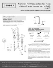 Gerber D304644 Instrucciones De Montaje E Instalación