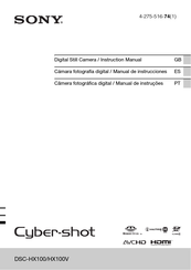 Sony Cyber-shot DSC-HX100 Manual De Instrucciones
