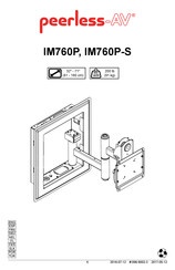 peerless-AV IM760P Manual De Instrucciones