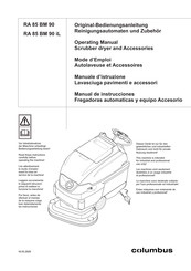 Columbus RA 85 BM 90 Manual De Instrucciones