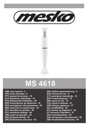 Mesko MS 4618 Manual De Uso