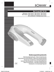 BOMANN MC 702 CB Instrucciones De Servicio