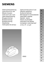 Siemens VSX3 Instrucciones Para El Uso