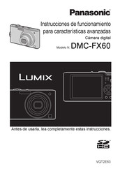 Panasonic LUMIX DMC-FX60 Instrucciones De Funcionamiento