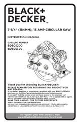 Black and Decker BDECS200 Manual De Instrucciones