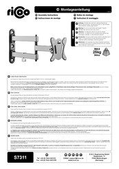 ricoo S7311 Instrucciones De Montaje