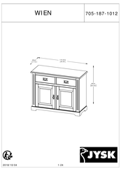 JYSK WIEN 705-187-1012 Instrucciones De Montaje