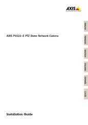 Axis Communications P5522 E PTZ Instrucciones De Instalación