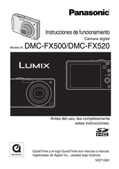 Panasonic DMC-FX500 Instrucciones De Funcionamiento