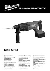 Milwaukee M18 CHD Manual Original