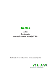 Keba KeMes A2 Serie Instrucciones De Manejo