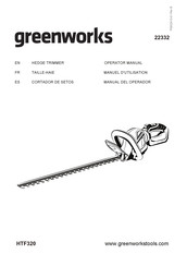 GreenWorks HTF320 Manual Del Operador