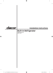 Dacor DRF48 Serie Instrucciones De Instalación