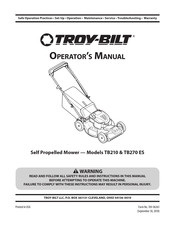 Troy-Bilt NB210 Manual Del Operador