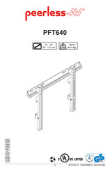 peerless-AV PFT640 Instrucciones De Montaje