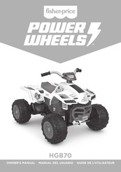 Fisher-Price Power Wheels HGB70 Manual Del Usuario
