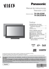 Panasonic VIERA TX-26LED8FS Manual De Instrucciones