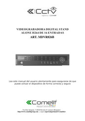 Comelit MDVR826B Manual Del Usuario