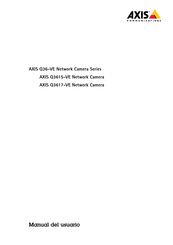 Axis Communications Q36-VE Serie Manual Del Usuario