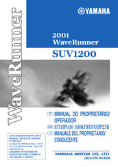 Yamaha WaveRunner SV1200Z 2001 Manual Del Propietário