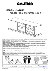 Gautier 335 Manual De Instrucciones