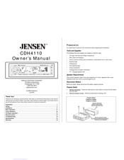 Jensen CDH4110 Manual Del Usuario