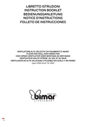 Bimar VS58 Folleto De Instrucciones