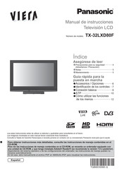 Panasonic VIERA TX-32LXD80F Manual De Instrucciones