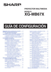 Sharp XG-MB67X Guía De Configuración