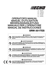 Echo SRM-301TES Manual De Instrucciones