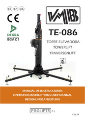 VMB TE-086 Manual De Instrucciones