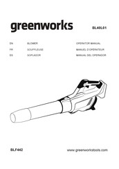 GreenWorks BL40L01 Manual Del Operador