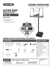 Lifetime ACTION GRIP 71566 Manual De Instrucciones