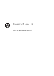 HP Latex 115 Guía De Preparación Del Sitio