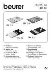 Beurer HK 40 Instrucciones Para El Uso